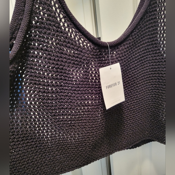 Sheer Crochet tank top Large Nwt - Picture 5 of 6